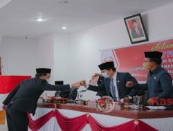 Bupati Humbahas Sampaikan Nota Pengantar LKPJ TA 2022