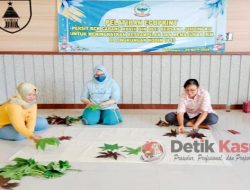 Asah Kreativitas Anggota Persit, Kodim Bojonegoro Gelar Pelatihan Ecoprint