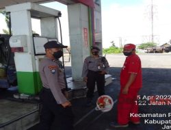 Pantau Stok BBM dan Kamtibmas Aman, Polsek Widang Patroli Sasaran SPBU