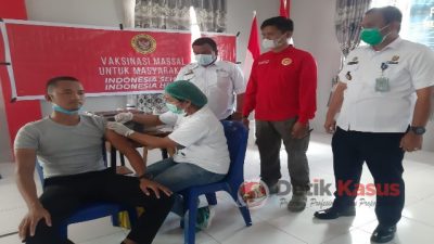 BIN Sumut Gelar Vaksinasi Boster Massal bersama Rutan Kelas IIB Humbahas