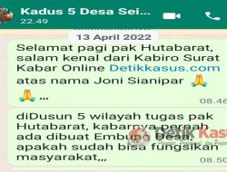 Pembuatan Embung Dinilai Mangkrak, Kadus Bungkam Mantan Kades Memblokir WhatsApp