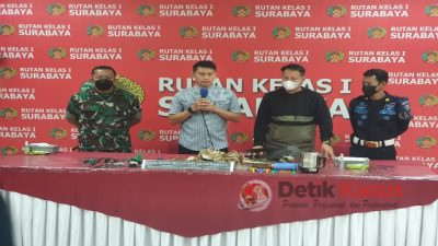 Penggeledahan bersama TNI/Polri Dalam Rangka Hari Bakti Pemasyarakatan ke-58 