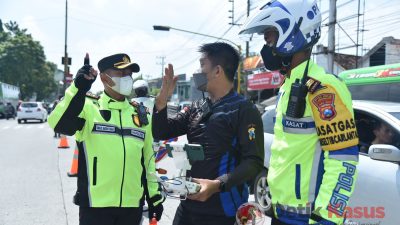 H+5 Kapolres Lamongan Terapkan Mantra di Jalur Pantura