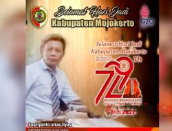 Selamat Hari Jadi Kabupaten Mojokerto ke-729 Tahun 2022