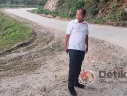 Bupati Humbahas Tinjau Progres Pembangunan Infrastruktur Jalan Simpang Pangungkitan-Parlilitan