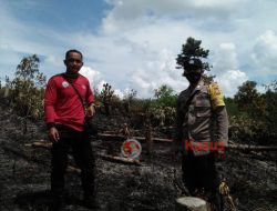 Polsek Monterado Polres Bengkayang Polda Kalbar Bersama Manggala Agni Lakukan Pengecekan