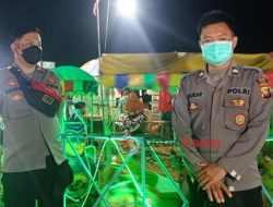 Polsek Nanga Mahap Siagakan Personel di Lokasi Pasar Malam