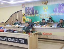 Pangdam XII/Tpr Ikuti Panen Raya Jagung dan Peresmian Seratus Titik Sumber Air oleh Kasad Secara Virtual