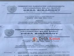 Nomor dan Surat Pemberhentian Dua Perangkat Desa Sibargot Dipaksakan