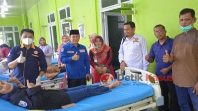 Karang Taruna Laksanakan Kegiatan Donor Darah Perdana di Puskesmas Kuala Kampar