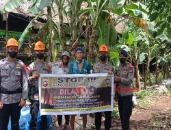 Personel Operasi Bina Karuna Kapuas Polda Kalbar, Imbau Warga Cegah Pembakaran Hutan dan Lahan