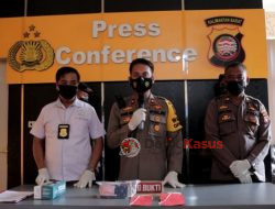 Wakapolres Singkawang, Pimpin Press Release Pengungkapan Kasus Narkotika