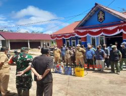 Antisipasi Karhutla, 3 Pilar Kamtibmas Desa Tapang Semadak Gelar Apel Siaga