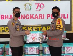 Polres Ketapang Salurkan Bantuan untuk Korban Banjir di Kecamatan Jelai dan Sungai Laur