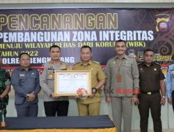 Polres Bengkayang Canangkan Pembangunan Zona Integritas Menuju Wilayah Bebas Korupsi