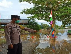 Cek Banjir yang Menimpa Warga Binaannya, Ini yang Disampaikan Bhabinkamtibmas