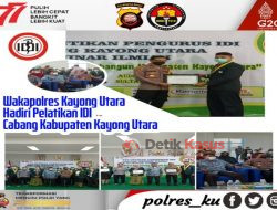 Wakapolres Kayong Utara Hadiri Pelantikan Pengurus Ikatan Dokter Indonesia Cabang Kayong Utara 2022-2025