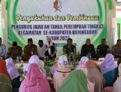 Bupati Bojonegoro Kukuhkan Pengurus Jamaah Tahlil Putri Kecamatan Gayam, Tangkal Radikalisme