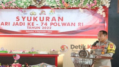 Kapolres Sekadau Berikan Apresiasi dan Selamat pada Momen Perayaan HUT Polwan