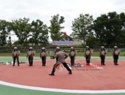 Jelang Pilkades, Polres Landak Latihkan Negosiator dan Pengendalian Massa kepada Anggota