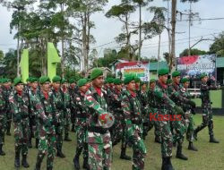 Jaga Kedisiplinan, Kodim 1206/PSB Laksanakan Latihan PBB dan Langkah Defile