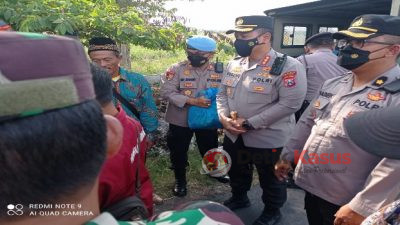 Kunjungan Kapolresta Sidoarjo, Pemberian Sembako untuk Petani