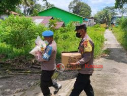 Polsek Selimbau Polres Kapuas Hulu Gelar Bansos Pasca Kenaikan BBM