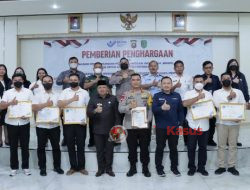 Tujuh Personel Polres Bengkayang Terima Penghargaan dari BP2MI dan Ketua DPRD