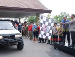 Wakapolda Kalbar Lepas Rally Wisata Bhakti Bhayangkara Khatulistiwa di Bengkayang