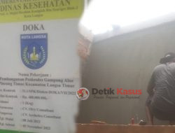 Ternyata Proyek Pembangunan Ruang Poskesdes Bukan Dikerjakan Oleh Oknum Polisi Dengan Hasil Clarifikasi.