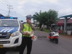 Personel Satlantas Polres Kapuas Hulu Gencar Lakukan Sosialisasi