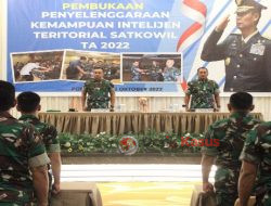 Tingkatkan Kemampuan Apkowil Satuan Jajaran, Kodam XII/Tpr Gelar Garpuan Intelter Satkowil TA 2022