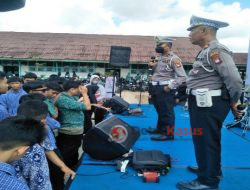 Sat Lantas Polres Kubu Raya Edukasi Safety Riding Goes to School di SMAN 1 Sungai Raya