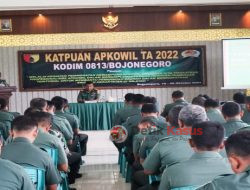 Tingkatkan Profesionalisme Babinsa, Kodim Bojonegoro Gelar Katpuan Apkowil Tersebar