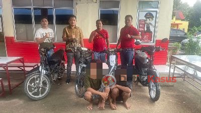 Unit Reskrim Polsek Sei Beduk Berhasil Ungkap 2 Orang Pelaku Curanmor