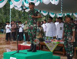 Dandim 1206/Psb Letkol Inf Sri Widodo Pimpin Upacara Hari Santri