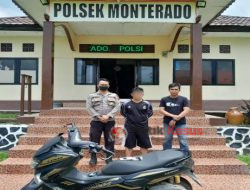 Kurang Lebih Lima Jam Polsek Monterado Berhasil Meringkus Pelaku Curanmor