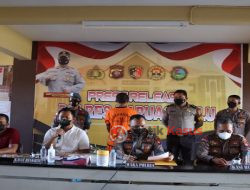 Polres Kapuas Hulu Laksanakan Press Release, Terkait Ungkap Kasus Penggelapan dan Penipuan Kendaraan Bermotor