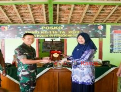 Kegiatan TMMD 115 di Sekaran Bojonegoro Dikunjungi Tim Wasev Staf Teritorial Mabes TNI