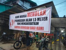 “Tolak Proyek” Diduga Rugikan Masyarakat Jalan Karet Pelita.