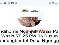 W Dugaan Pelaku Pencurian Internet Indihome di Wilayah Hukum Polsek Ngronggot-Polres Nganjuk Ancam Media/ Wartawan