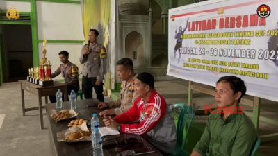 Polsek Boyan Tanjung Gelar Turnamen Badminton Bhabinkamtibmas Cup 2022