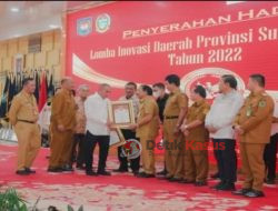 Dinas Pendidikan Kabupaten Humbahas Raih Juara Harapan II Lomba Inovasi Daerah