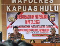 Sosialisasi dan Penyerahan DIPA TA 2023, Ini Arahan Kapolres Kapuas Hulu