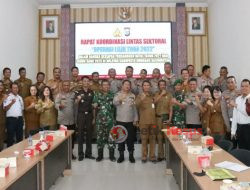 OPD Humbahas bersama Polres Rakor Lintas Sektoral Operasi Lilin Toba 2022