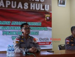 Kabag Log Pimpin Rapat Anggota Tahunan Primkopol Polres Kapuas Hulu