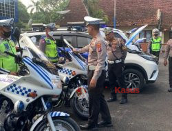 Kasat Lantas Polres Bojonegoro Cek Kesiapan Ranmor dan Perlengkapan Pengamanan