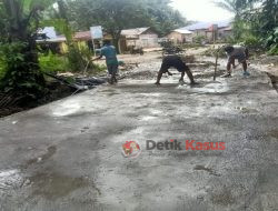 Proyek Siluman Dusun Padang Rapuan Terindikasi Melakukan Penyimpangan Spesifikasi Teknik