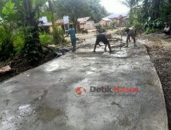 Proyek Siluman Dusun Padang Rapuan Terindikasi Melakukan Penyimpangan Spesifikasi Teknik