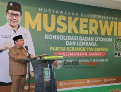 Wagub Ria Norsan Tekankan Pemilu Damai saat Muskerwil PKBl